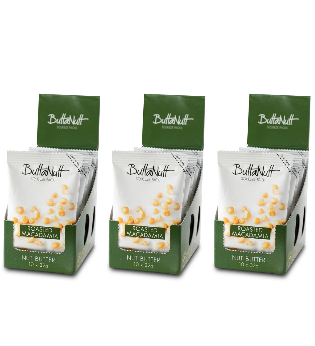 30x Roasted Macadamia nut butter 32g (Unit- R8.40 ex Vat)